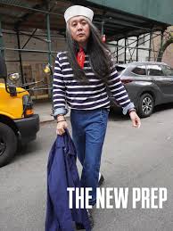 The New Prep — Breton stripe, bandana, baker boy cap