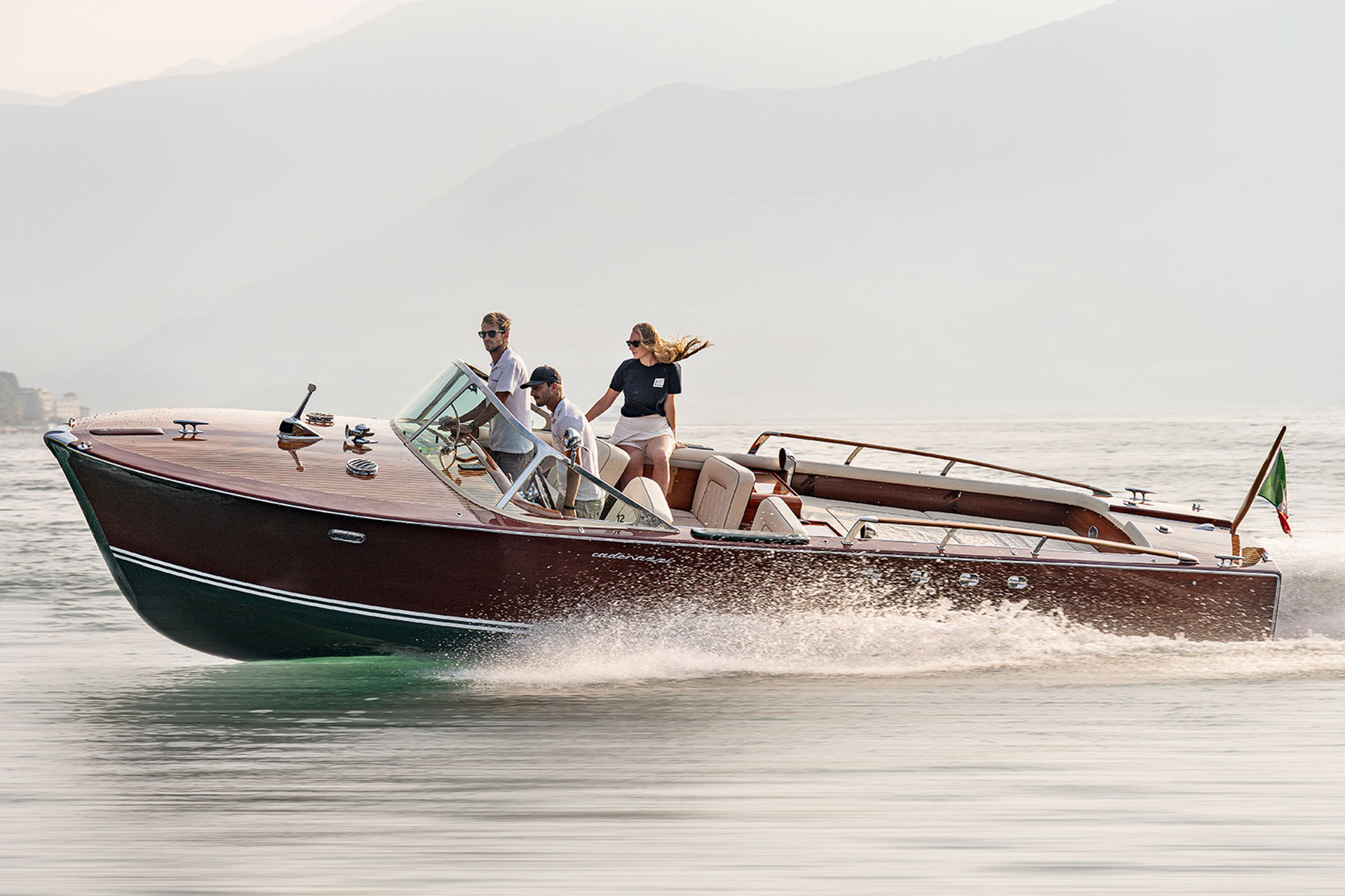 1920s Riva speedboat on Lake Como
